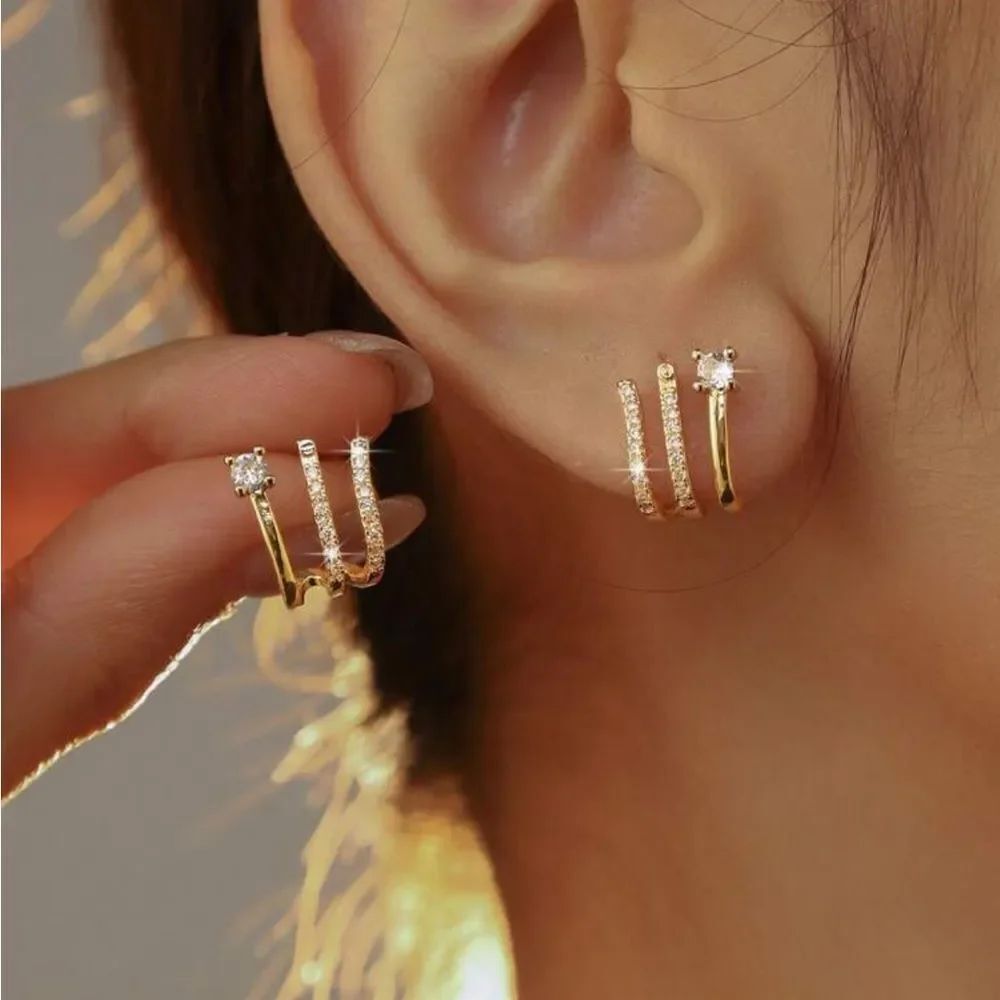 Diamond cuff Earrings #2107